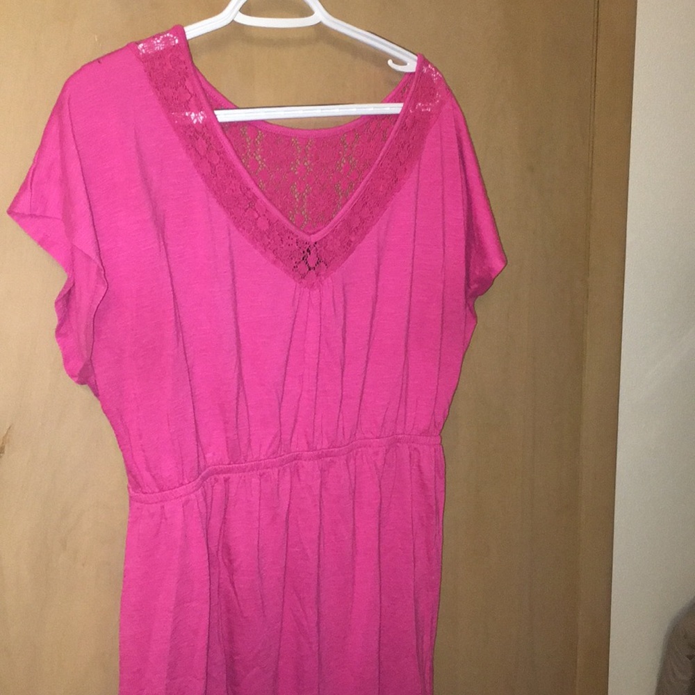 Lane Bryant Pink High/Lo Dress